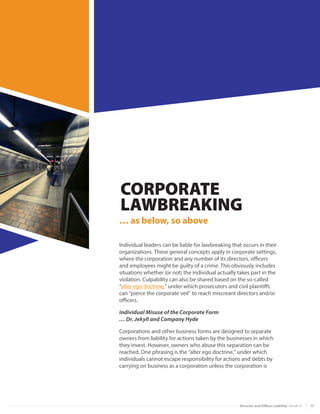 Director & Officer Liability | PDF