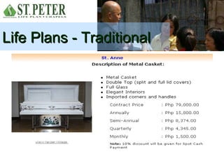 Life Plans - Traditional
 