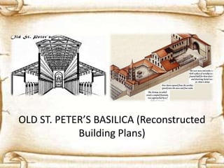 OLD ST. PETER’S BASILICA (Reconstructed
Building Plans)
 