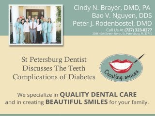 St Petersburg Dentist
  Discusses The Teeth
Complications of Diabetes
 