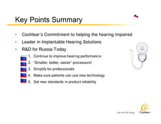 Richard Brook: Nucleus Cochlear Implants - Presentation St. Petersburg ...