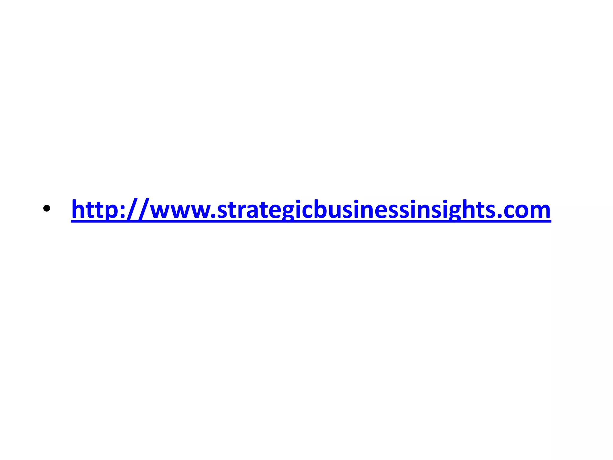 • http://www.strategicbusinessinsights.com
 