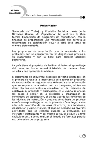 Stps programa de capacitacion | PDF