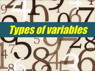 Types of variables 