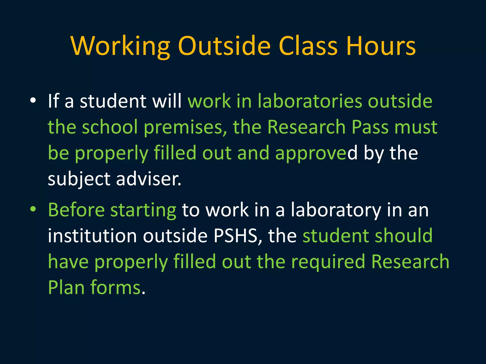 STR2 2009-2010 Lab Guidelines