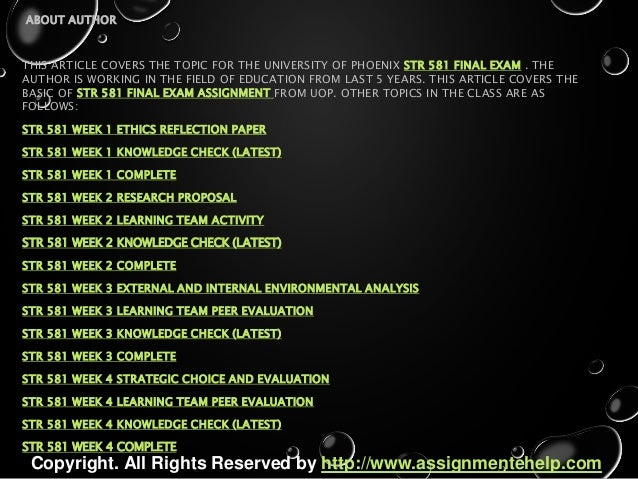 Research proposal paper str 581