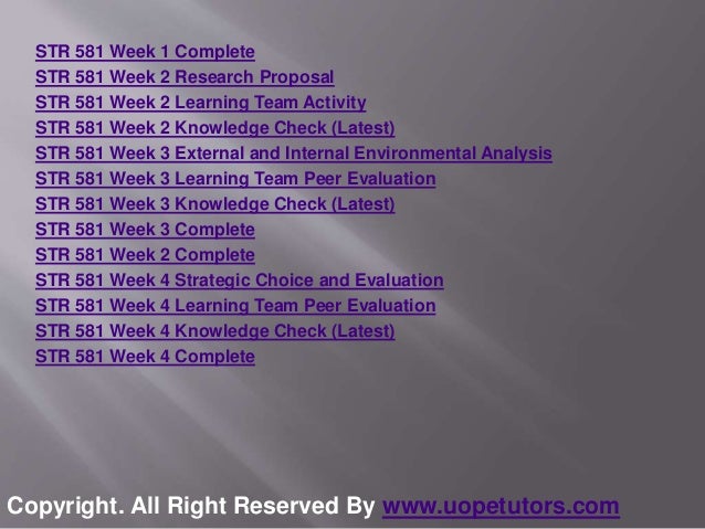 Essay str 581 capstone final examination part one uop tutorials picture