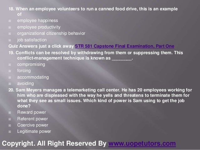 Essay str 581 capstone final examination part one uop tutorials 07 image