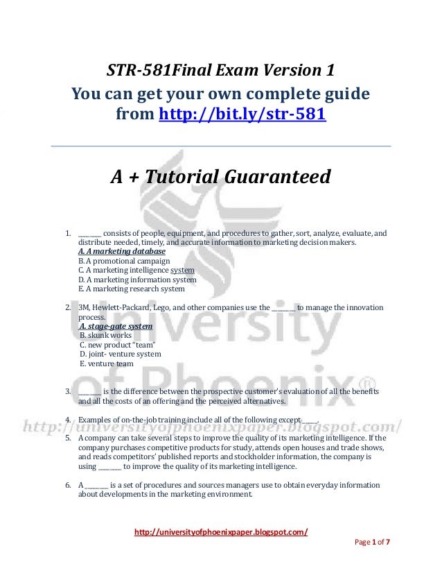 str 581 final exam use Str 581 week 3 strategic plan, part 2 internal environmental analysis (2018 new) click the button below to add the fema is 775 final exam (answers). str 581 final exam use Str 581 week 3 strategic plan, part 2 internal environmental analysis (2018 new) click the button below to add the fema is 775 final exam (answers).