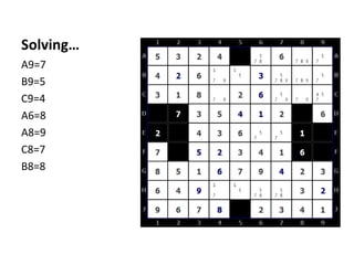 Solving…A9=7B9=5C9=4A6=8A8=9C8=7B8=8