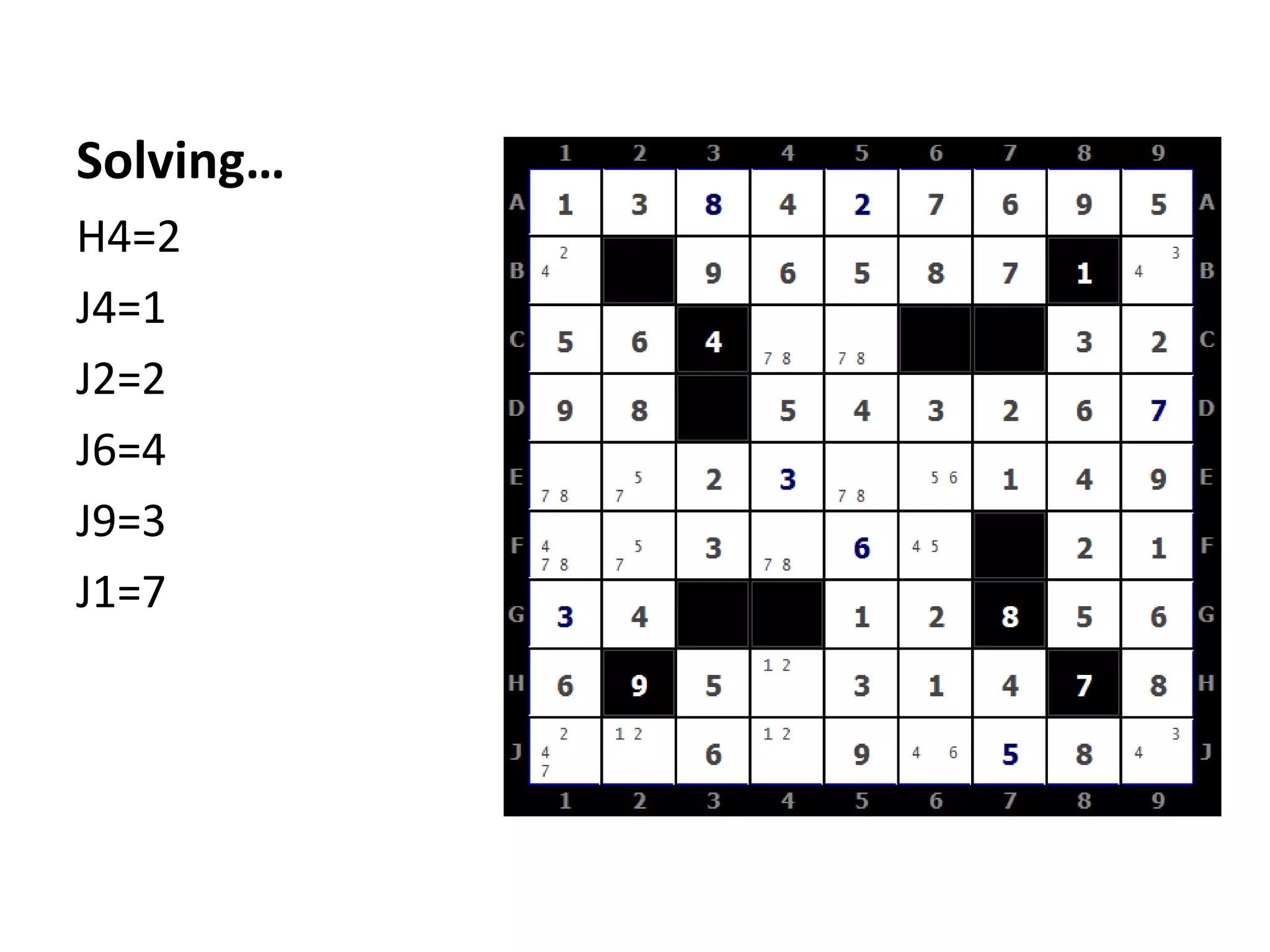 Solving…
H4=2
J4=1
J2=2
J6=4
J9=3
J1=7
 