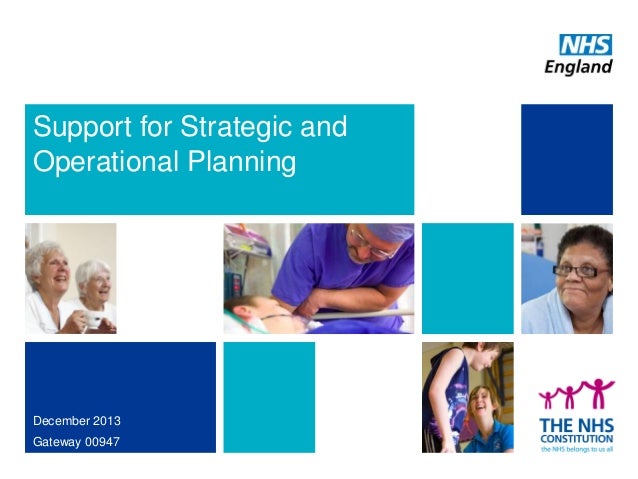 strategic planning and operational planning pdf