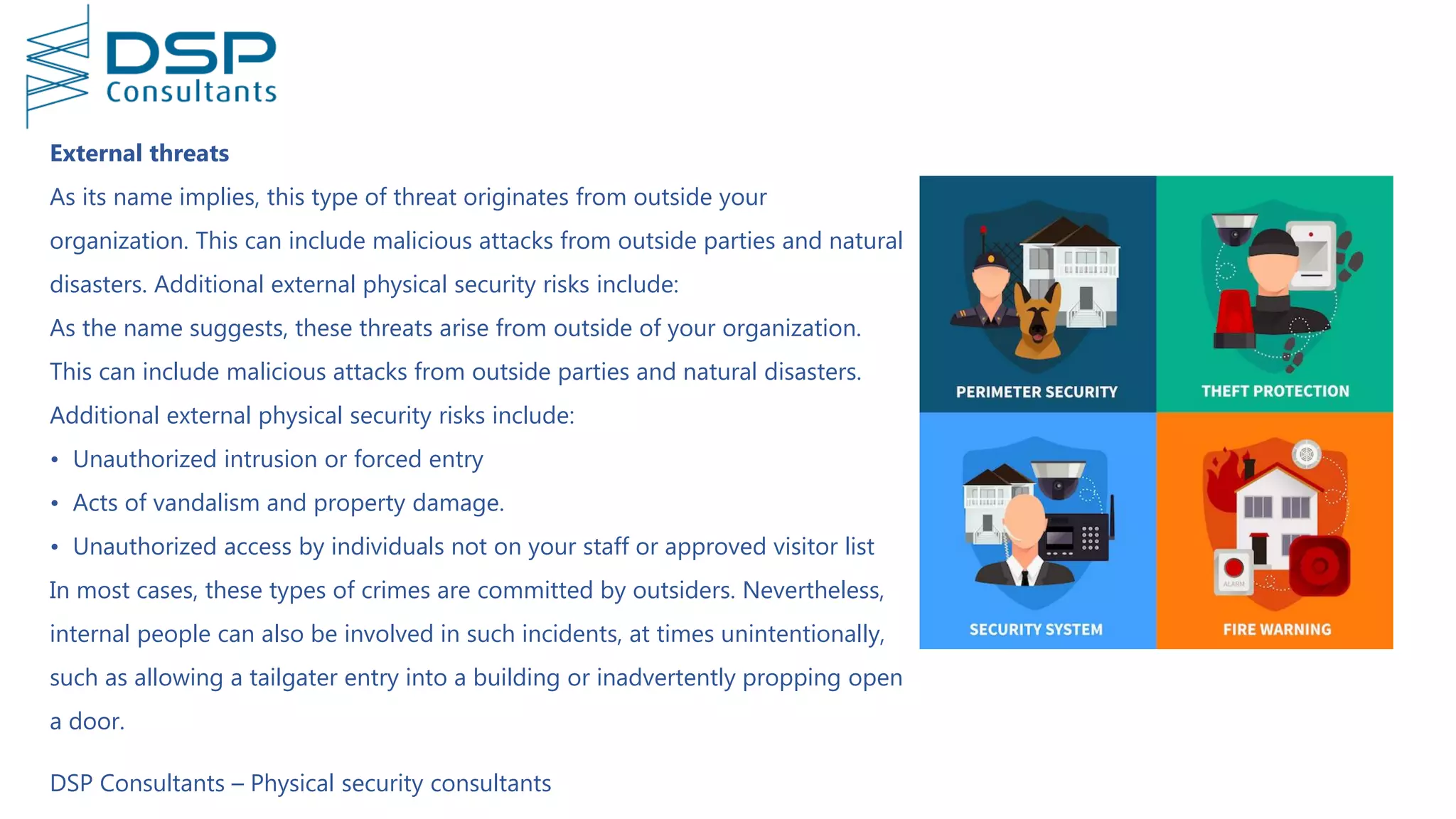 Physical Security Risk Definition COMMON PHYSICAL SECURITY THREATS | PDF