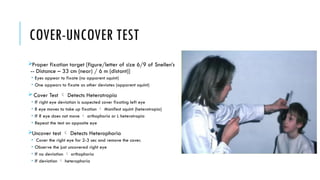 Strabismus and it's evaluation and treatment | PPTX