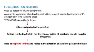 strabismus evaluation (1).pptx for undergraduates | PPTX