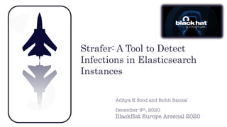 Strafer: A Tool to Detect
Infections in Elasticsearch
Instances
 