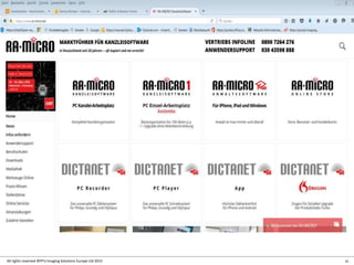 33All rights reserved ©PFU Imaging Solutions Europe Ltd 2015 33
Der Kunde wählt Fujitsu
 