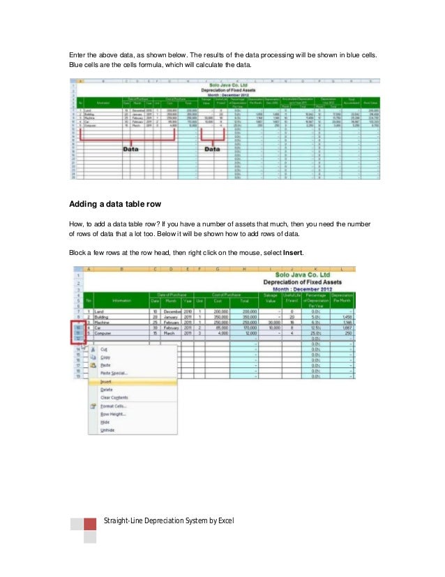 sinta pur baling ga straight line depreciation formula excel depreciation calculator excel