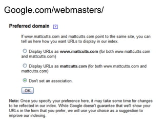 Google.com/webmasters/ 