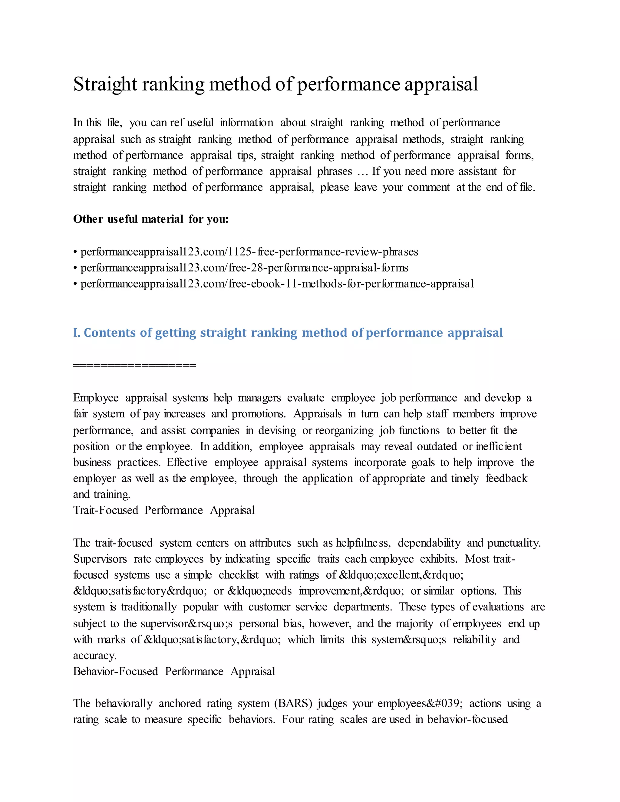 straight-ranking-method-of-performance-appraisal-docx-resume