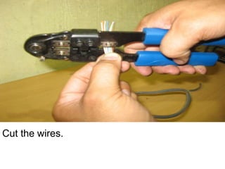 Cut the wires.
 