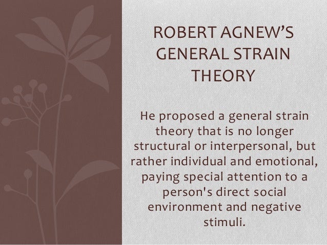 agnew s general strain theory