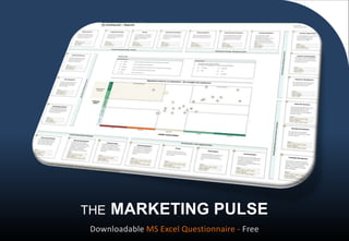 THE               MARKETING PULSE
                                             Downloadable MS Excel Questionnaire - Free
1 ⎥ The Marketing Pulse, a self-assessment organizational questionnaire ⎥ http://www.straligence.com/2012/10/01/the-marketing-pulse/
 