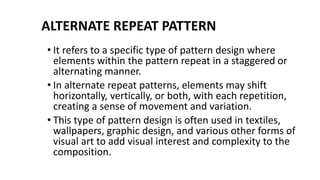 Staggered Alternating Pattern STRAND 2.0 CREATING AND PERFORMING IN CREATIVE ARTS AND SPORTS.pptx