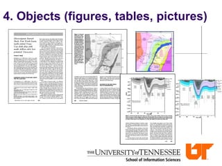 4. Objects (figures, tables, pictures)
 