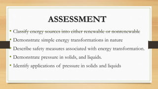 STRAND 3.0 FORCE AND ENERGY.pptx GRADE 8 CBC | PPTX