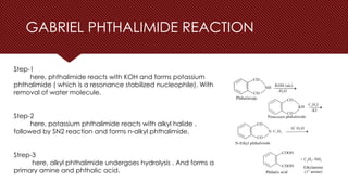 stereo chemistry of amines and gabriel phthalimide reaction with ...