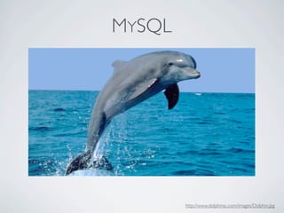 MYSQL




        http://www.dolphinsc.com/images/Dolphin.jpg
 