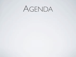 AGENDA
 