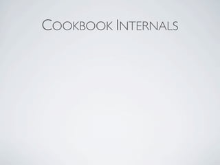 COOKBOOK INTERNALS
 