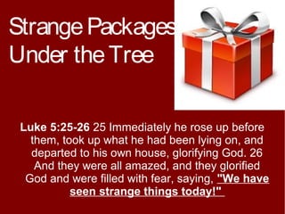 Strange packages | PPT