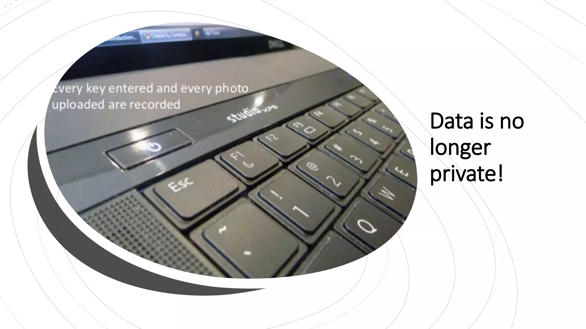 Data is no
longer
private!