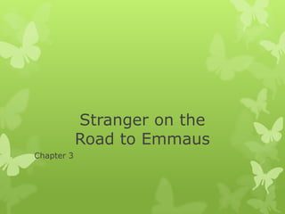 Stranger on the
Road to Emmaus
Chapter 3

 