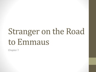 Stranger on the Road 
to Emmaus 
Chapter 7 
 