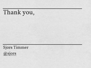 Thank you,




Sjors Timmer
@sjors
 
