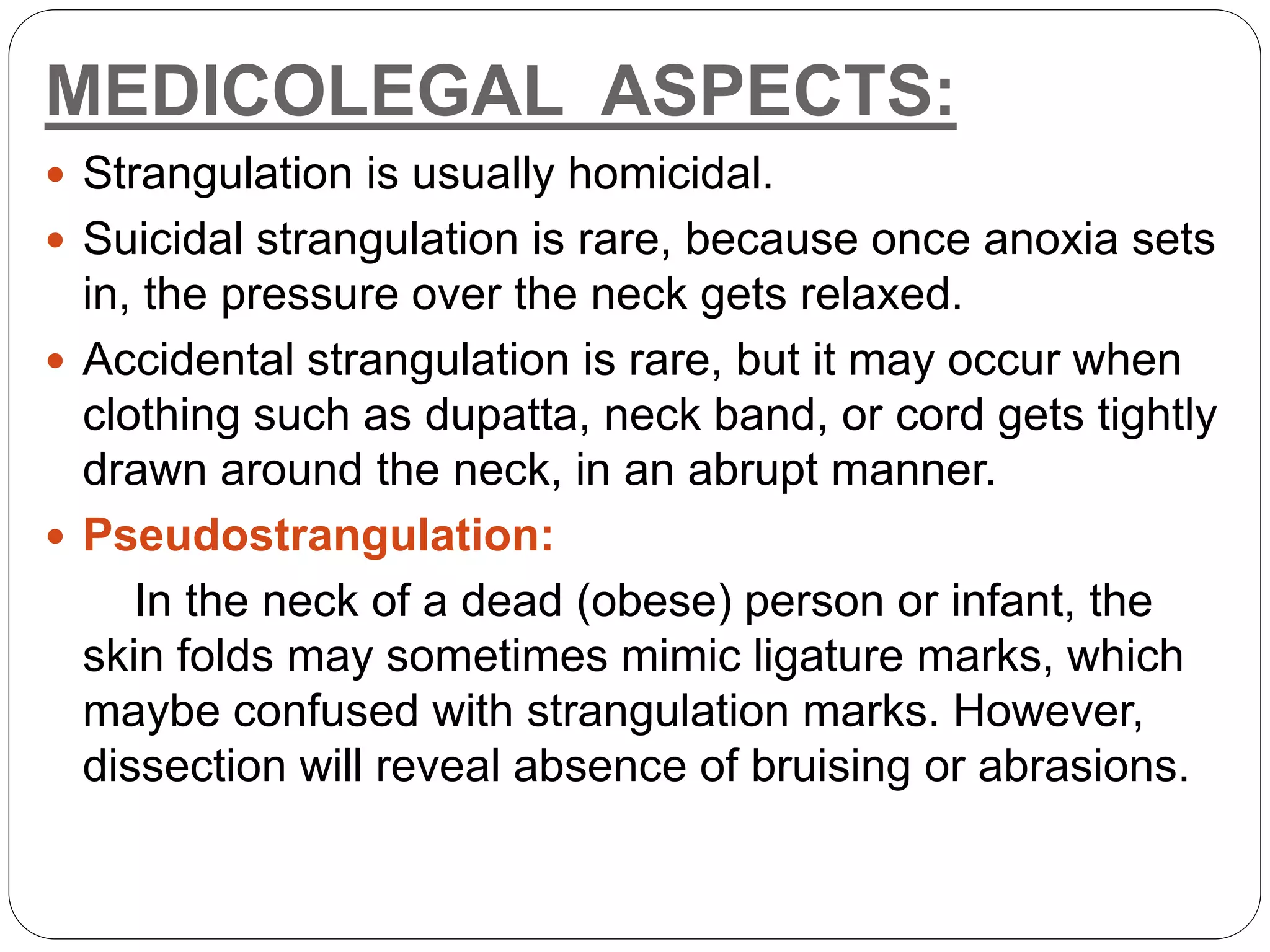 Strangulation Forensic Medicine | PPTX