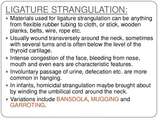 Strangulation Forensic Medicine