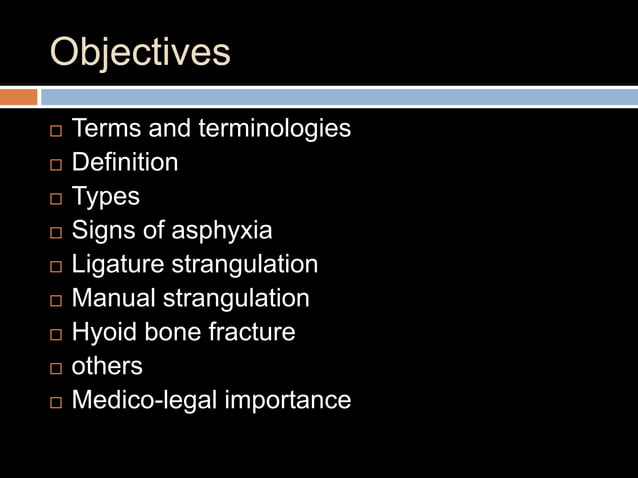 Strangulation | PPTX