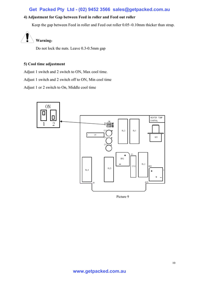 Strapping machine manual PDF