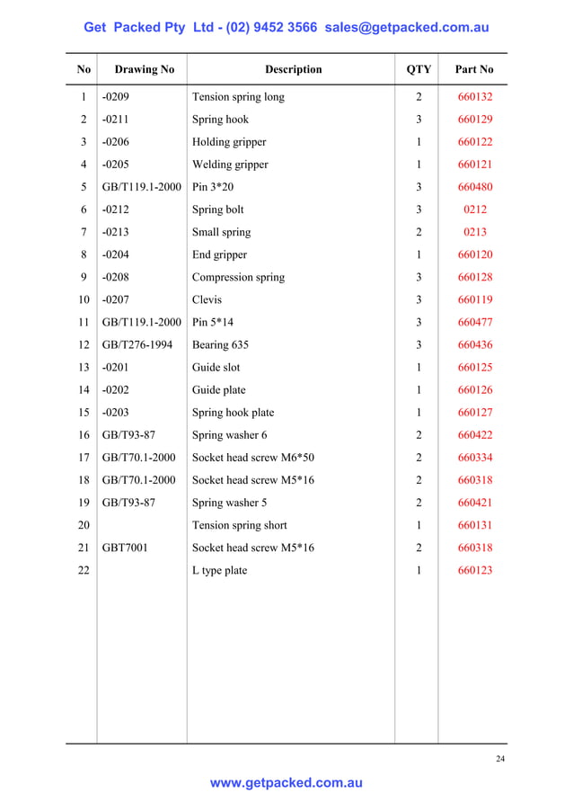 Strapping machine manual PDF