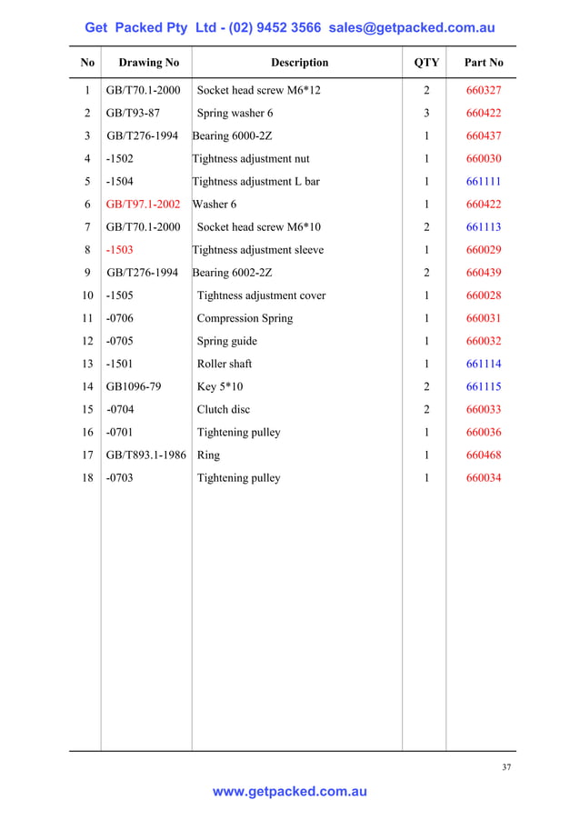 Strapping machine manual PDF