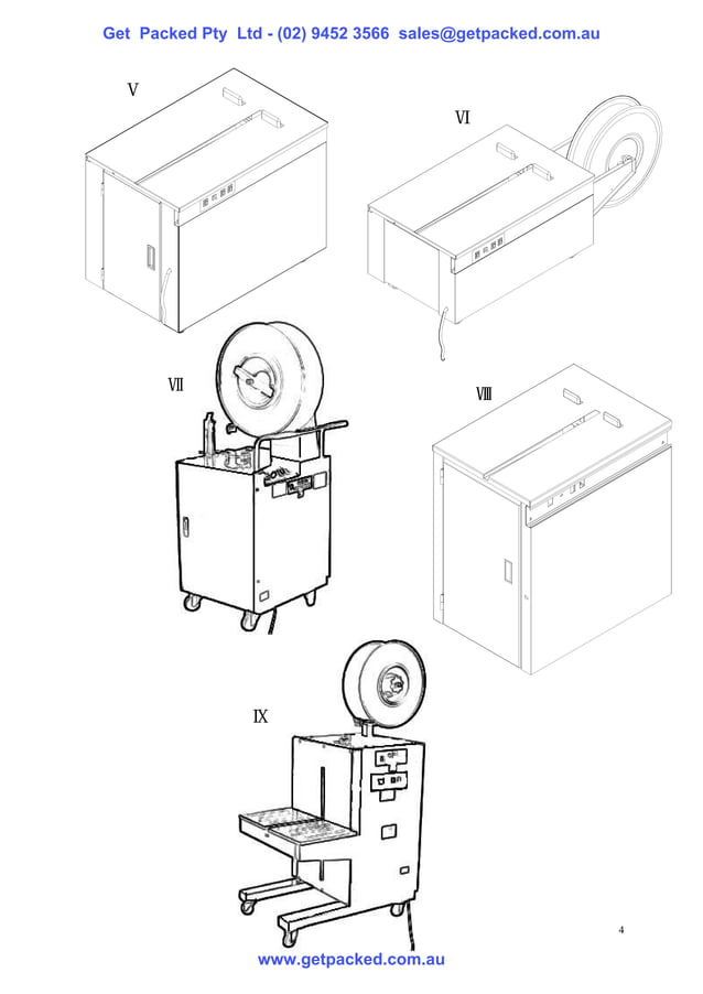 Strapping machine manual PDF