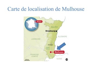 Carte de localisation de Mulhouse 
 