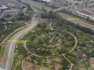 Jardins familiaux à Hautepierre Autoroute A351 Auchan 