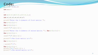 Strassen’s Algorithm and matrix multiplication | PPTX