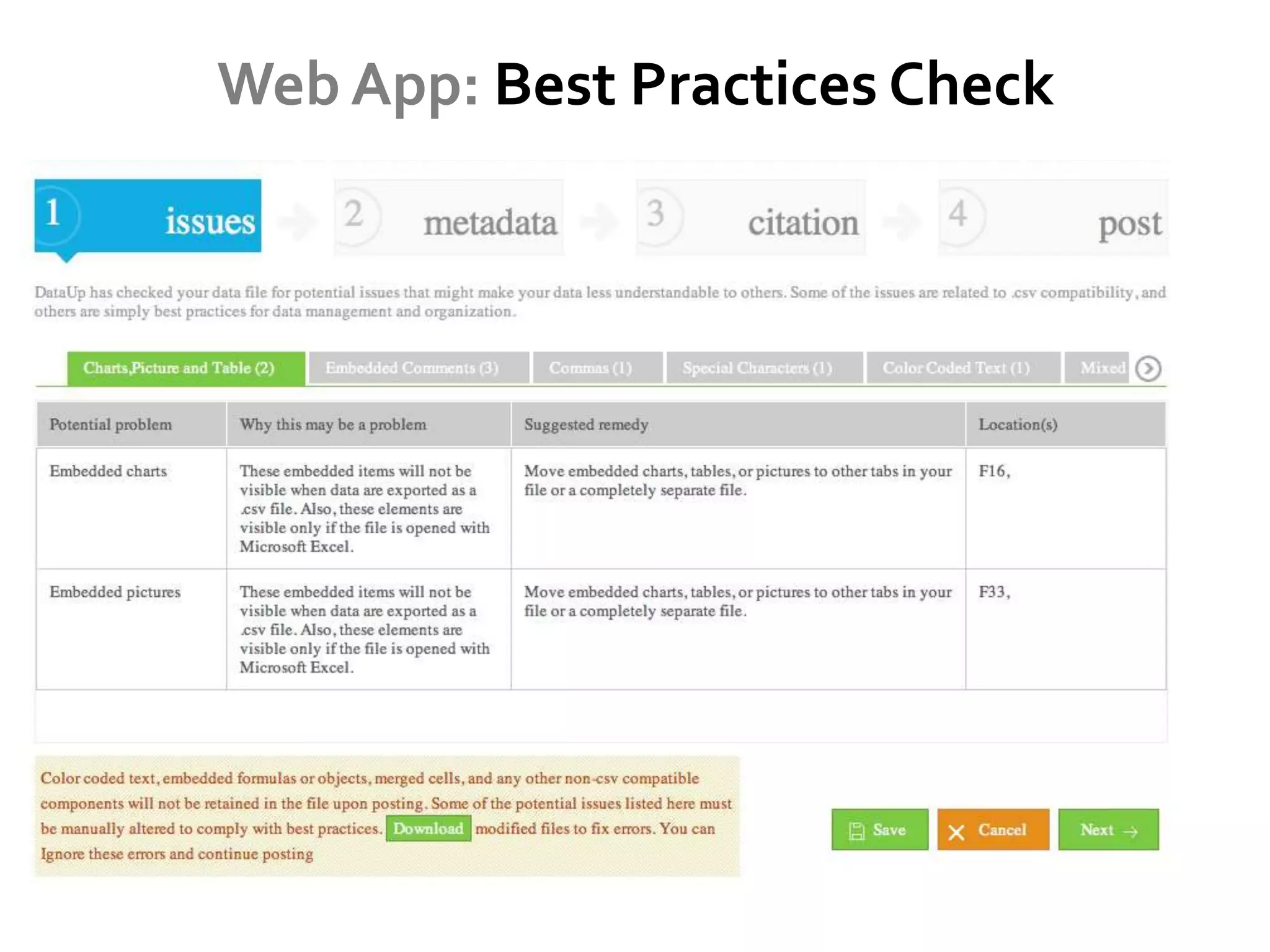 Web App: Best Practices Check
 